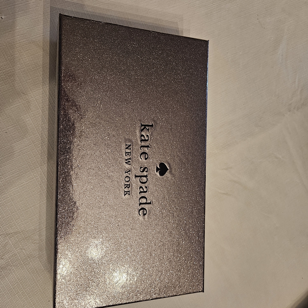 kate spade Metallic Lilac Flap Wallet with Gold Plaque - Picture 3 of 5